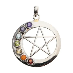 Anhänger „Pentagramm Chakrakreis“