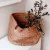 Aufbewahrungskorb aus Jute.