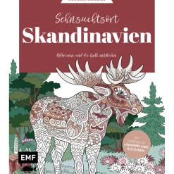 Ausmalparadies - Sehnsuchtsort Skandinavien: Ein entspannendes Ausmalbuch für Hygge-Momente und Inspiration | Kolorieren und die Welt entdecken: Mit Wissen zu Ländern und Kulturen.