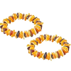 Bernstein-Armband, 2er Set