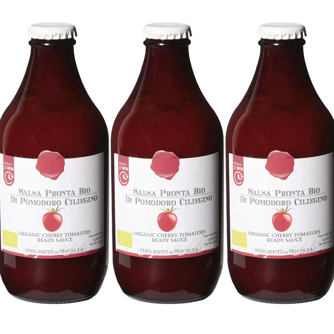 Bio-Kirschtomatensauce, 3er-Set.