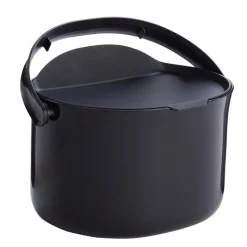 Biomüll-Behälter 3, 30 l, schwarz.