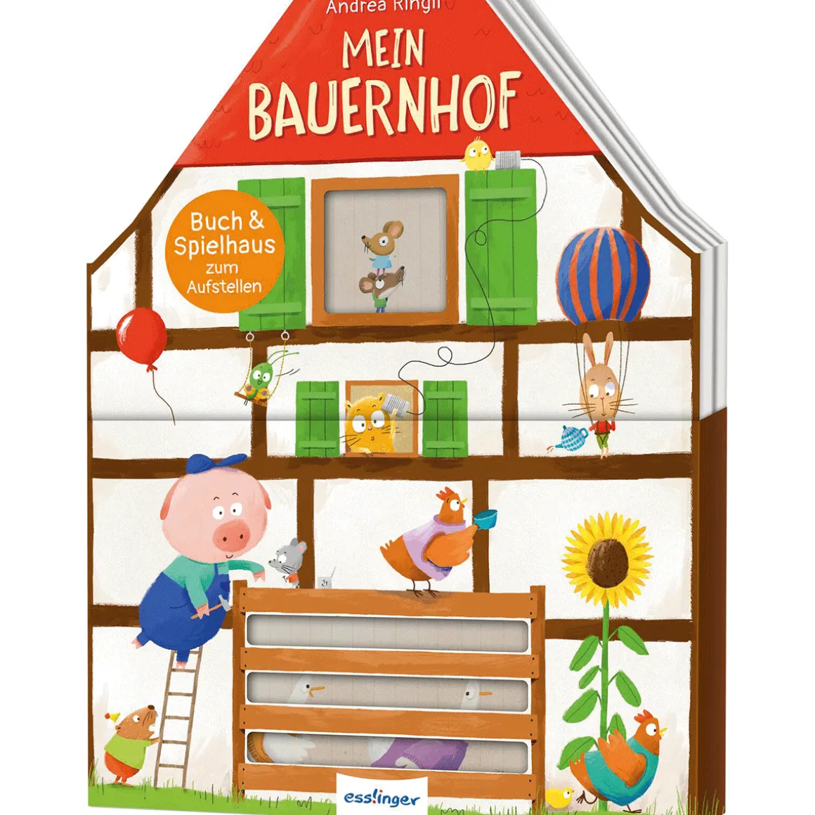 Buch & Spielhaus zum Aufstellen: Mein Bauernhof: Buch zum Aufstellen, Entdecken und Spielen.