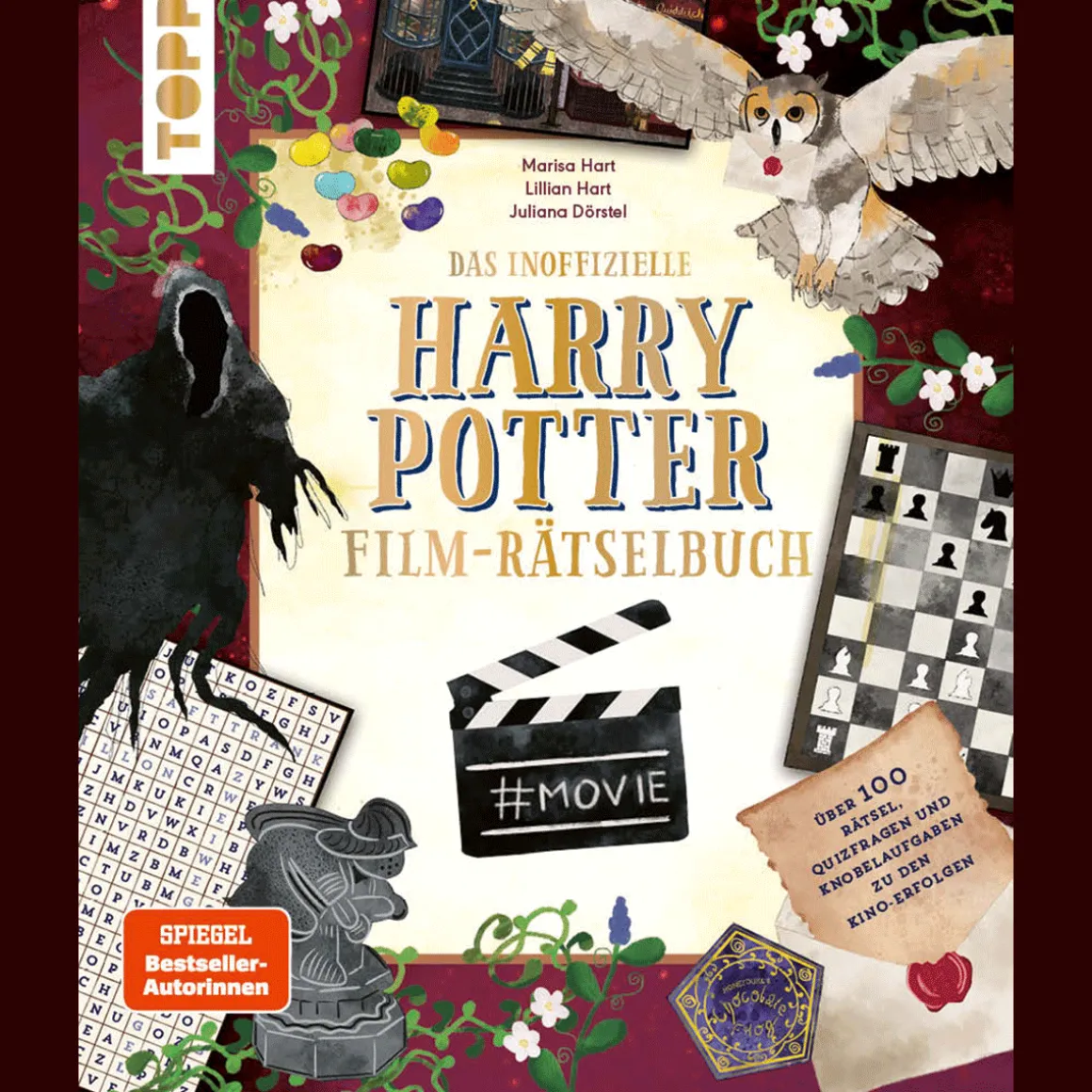 Das inoffizielle Harry Potter Film-Rätselbuch. Rätsel, Quizfragen und Knobelaufgaben zu den Kino-Erfolgen. Potter-Fans Marisa & Lillian Hart machen euren Filmabend zum zauberhaften Rätsel-Event!.