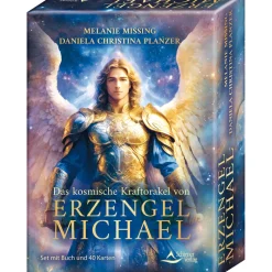 Das kosmische Kraftorakel von Erzengel Michael: Set mit Buch und 40 Karten.