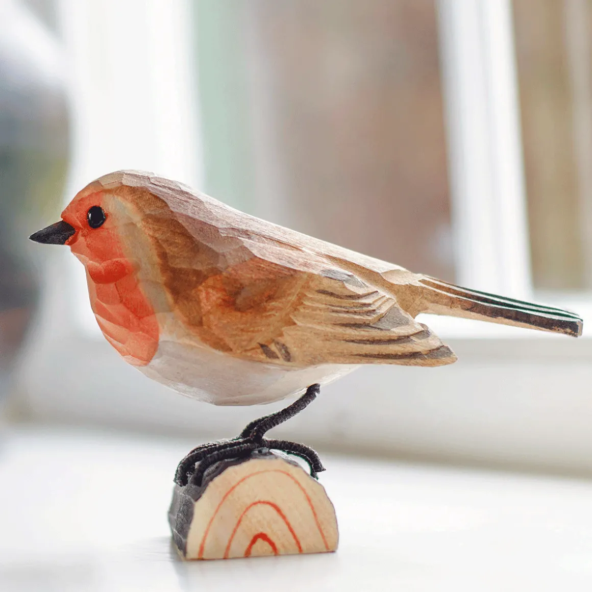 Deko-Vogel »Rotkehlchen«.