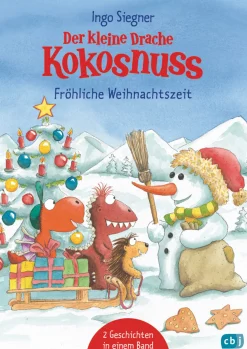 Der kleine Drache Kokosnuss. Fröhliche Weihnachtszeit.
