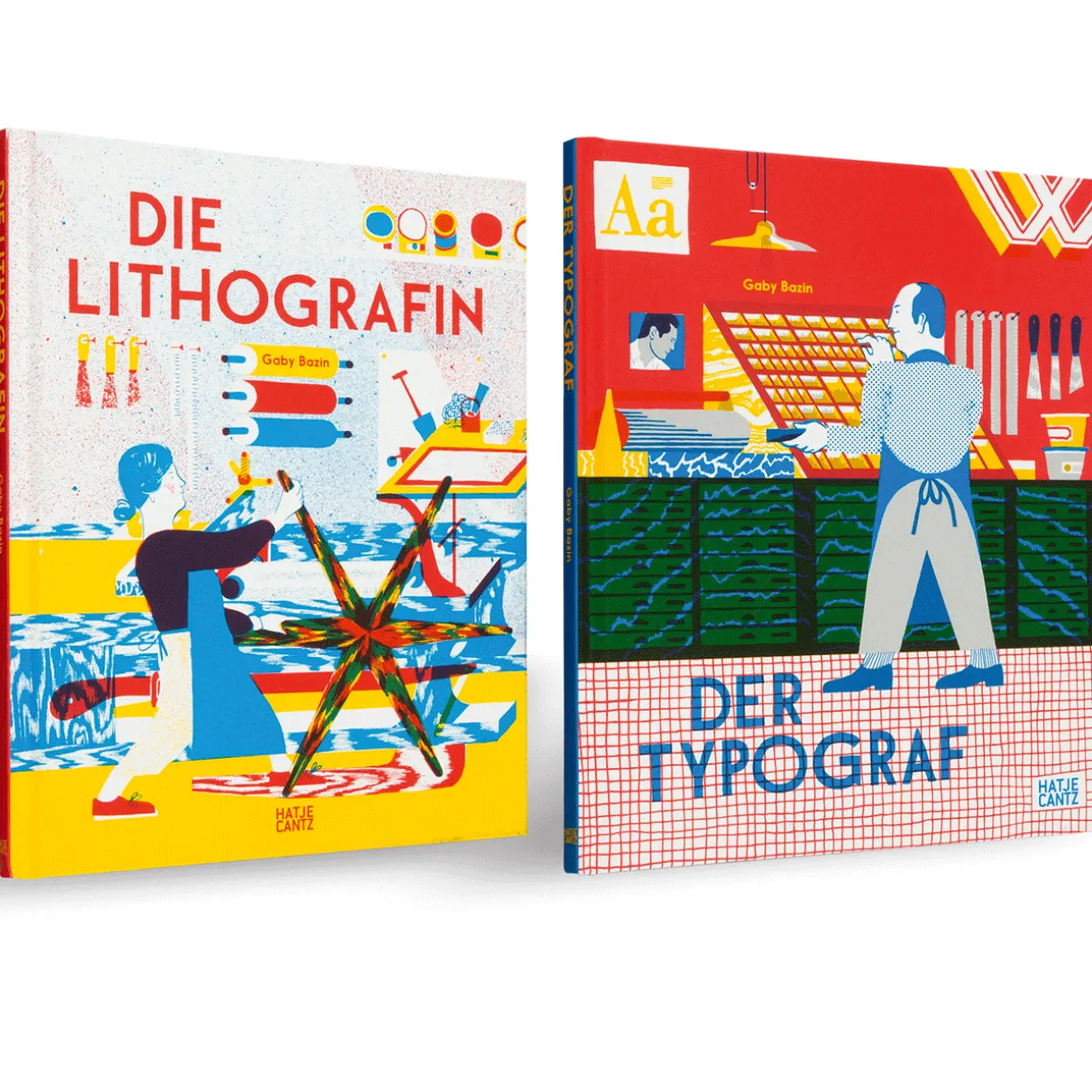 Die Lithografin & Der Typograf Set. 2 Bände.