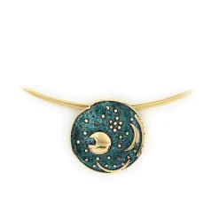 Emaille-Collier »Himmelsscheibe von Nebra«.
