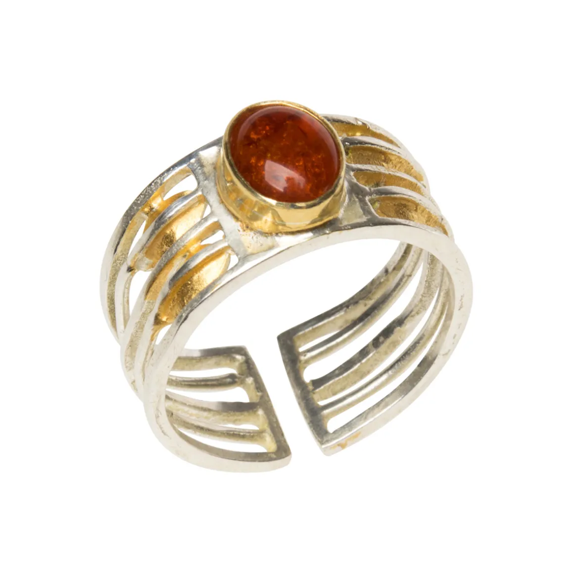 Fingerring Josef Hoffmann »Bernstein«.