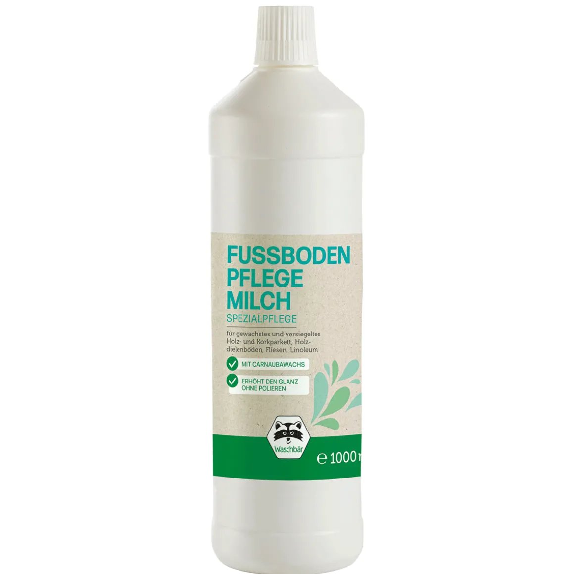 Fußboden-Pflegemilch.