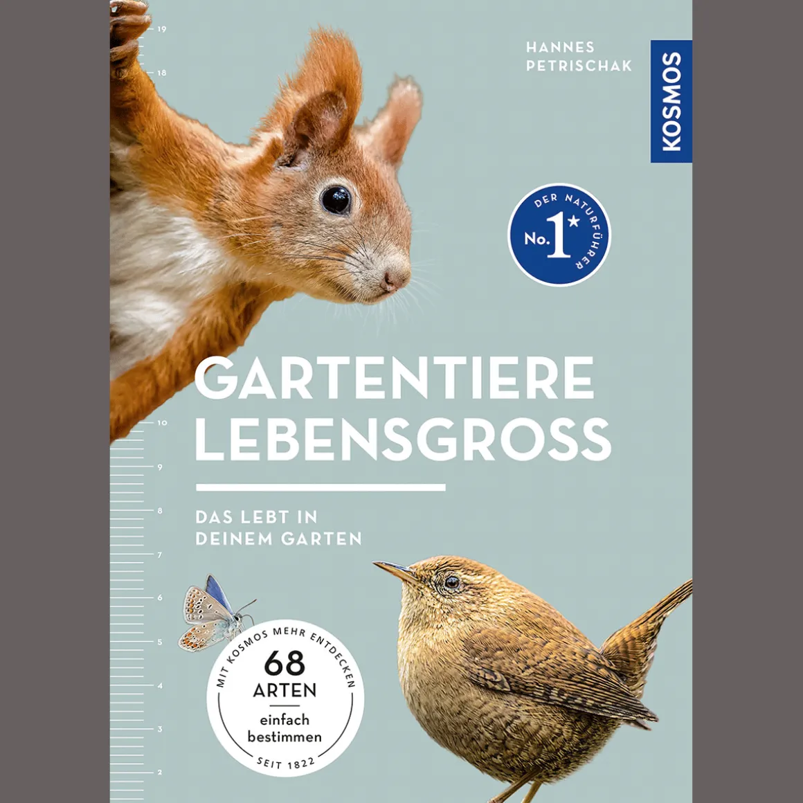 Gartentiere lebensgroß.