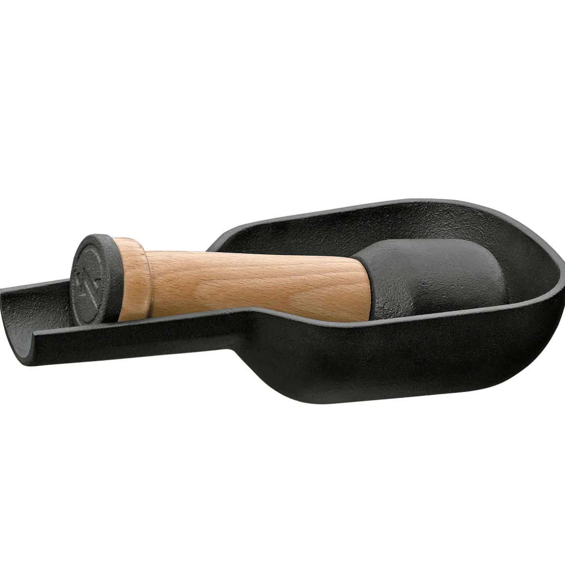 Gewürzmörser aus Gusseisen.
