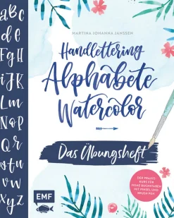 Handlettering - Alphabete Watercolor - Das Übungsheft.