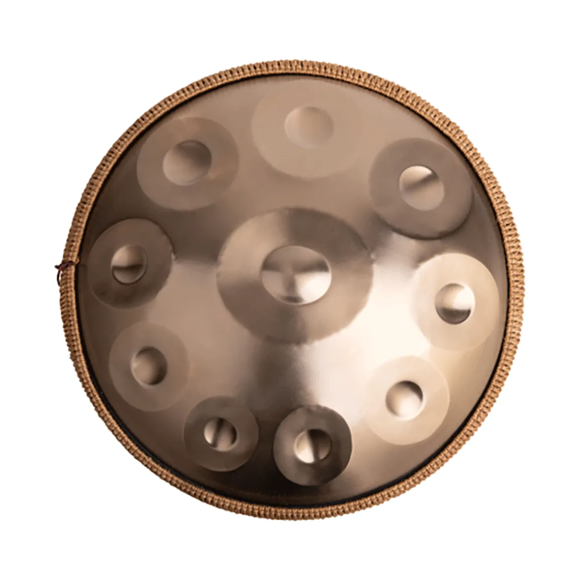Handpan 10 Töne, Kupfergold