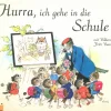Hurra, ich gehe in die Schule.