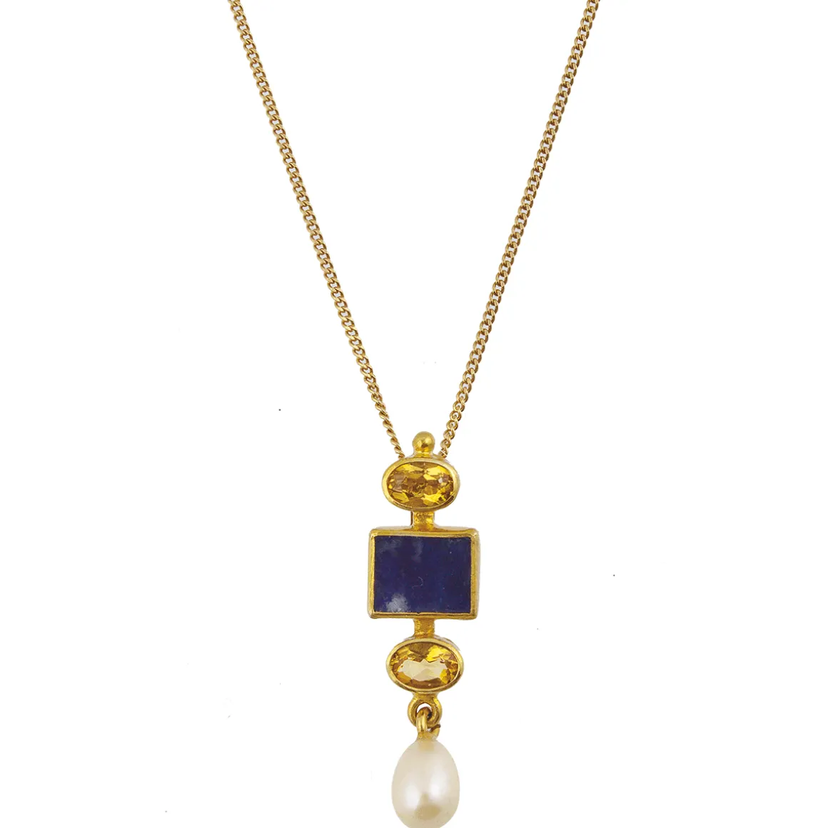 Kette »Vermeer« mit Halbedelsteinen.