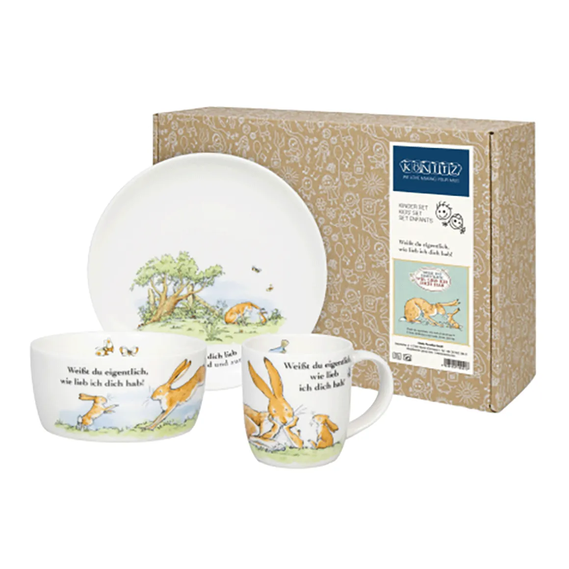 Kindergeschirr „Weißt du eigentlich...“, 3er Set