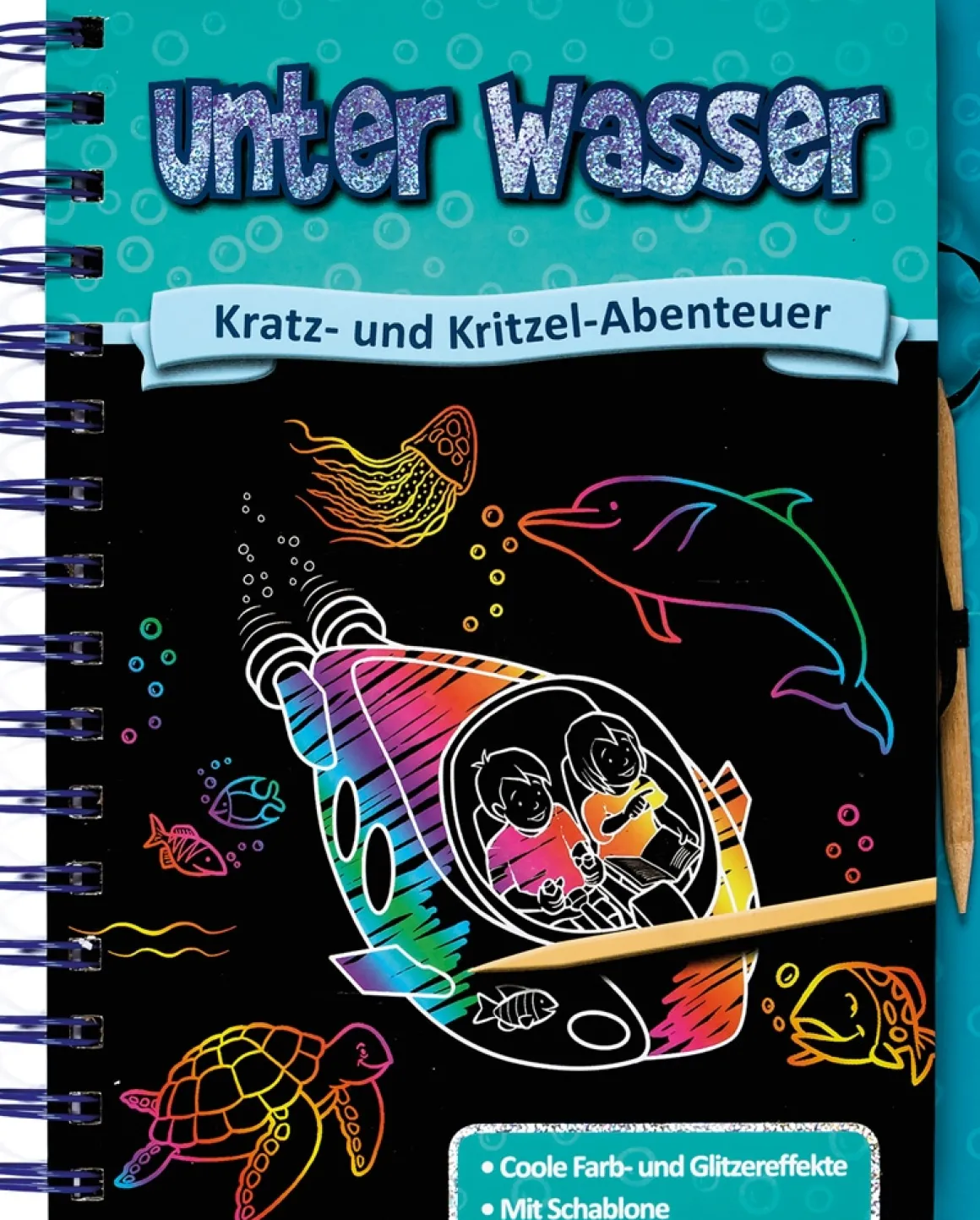 Kratz- und Kritzel-Abenteuer. Unter Wasser.