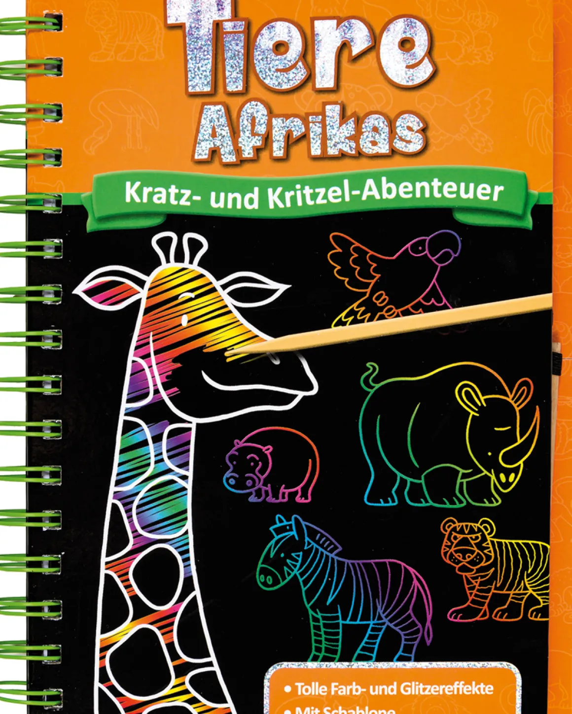 Kratz- und Kritzel-Abenteuer. Tiere Afrikas.