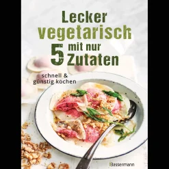 Lecker vegetarisch mit nur 5 Zutaten. Schnell & günstig kochen.