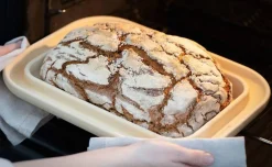 Längliche Backplatte »Brot & Kuchen«.