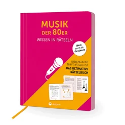 Musik der 80er I Wissen in Rätseln: Rätselbuch für Erwachsene. Das perfekte Geschenk für 80er-Jahre-Fans und Rätsel-Freunde.
