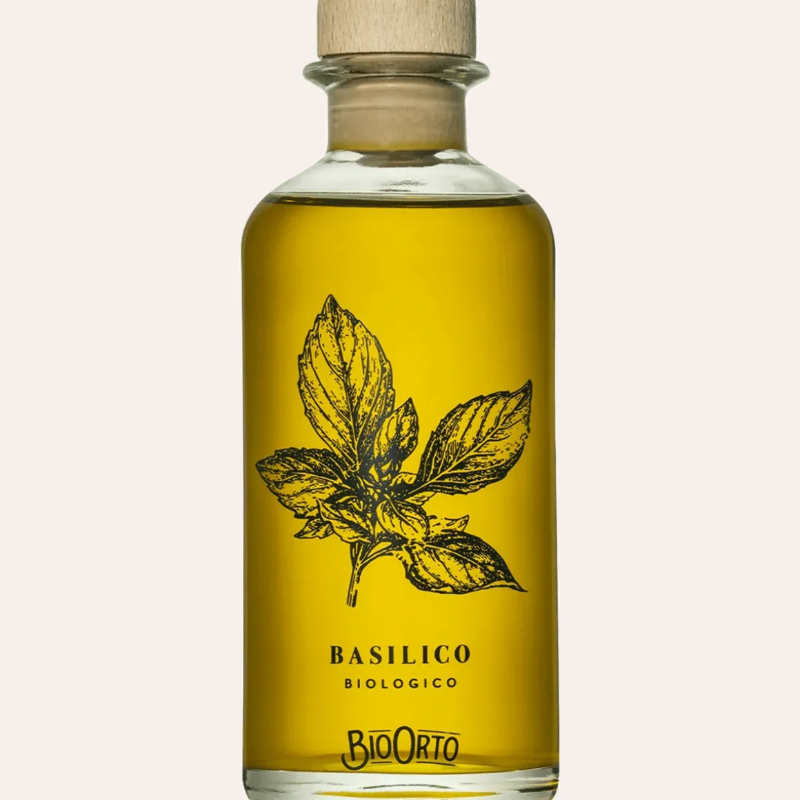 Natives Olivenöl extra mit Basilikum, Bio.