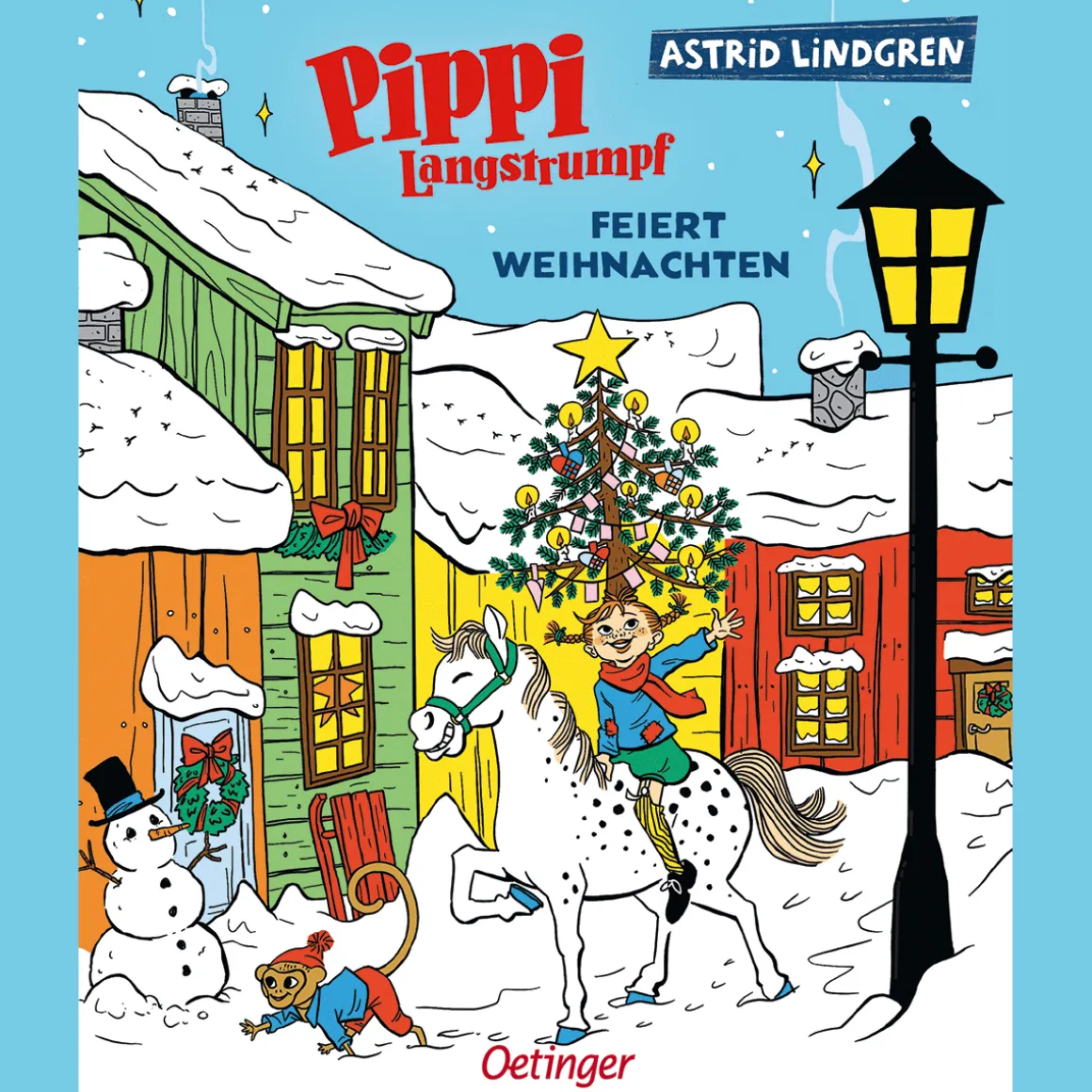 Pippi Langstrumpf feiert Weihnachten.