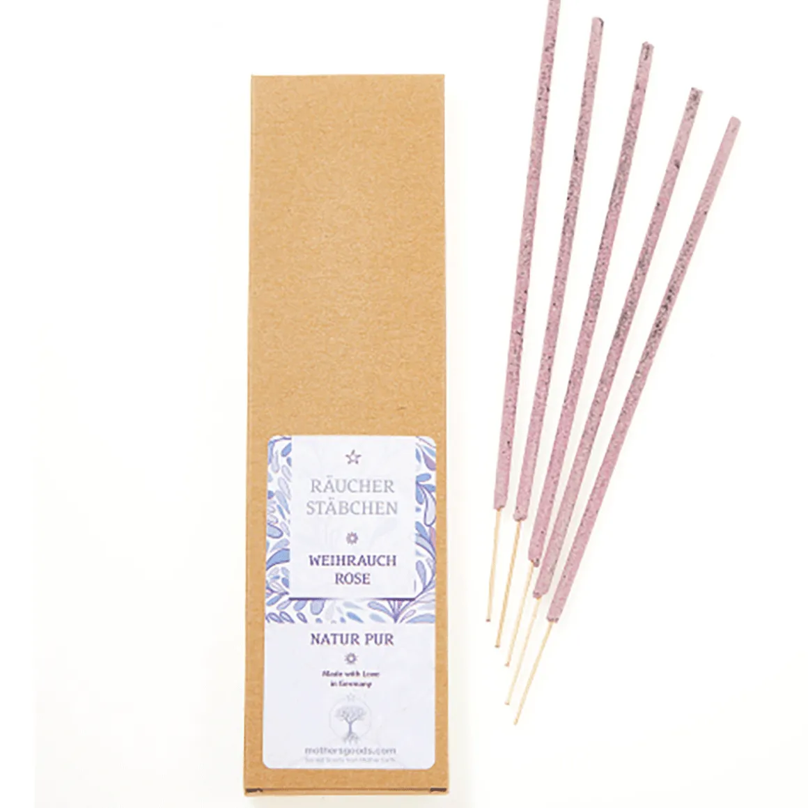 Räucherstäbchen »Weihrauch und Rose«.