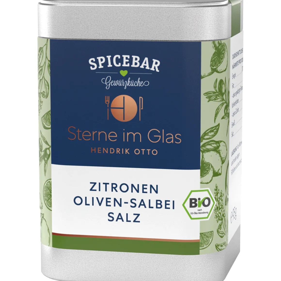 Salz mit Zitronen, Oliven & Salbei, Bio.