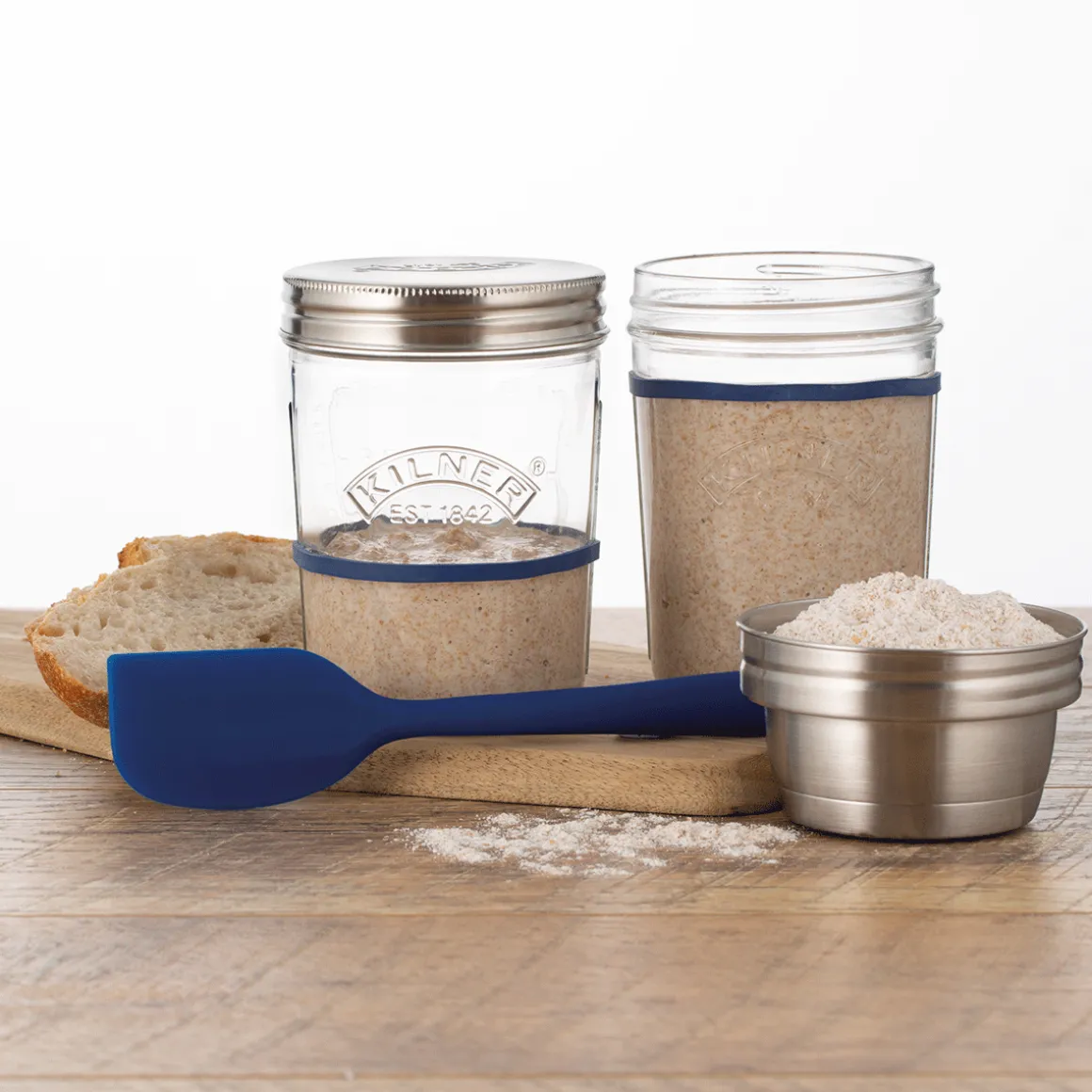Sauerteig-Herstellungs-Set.