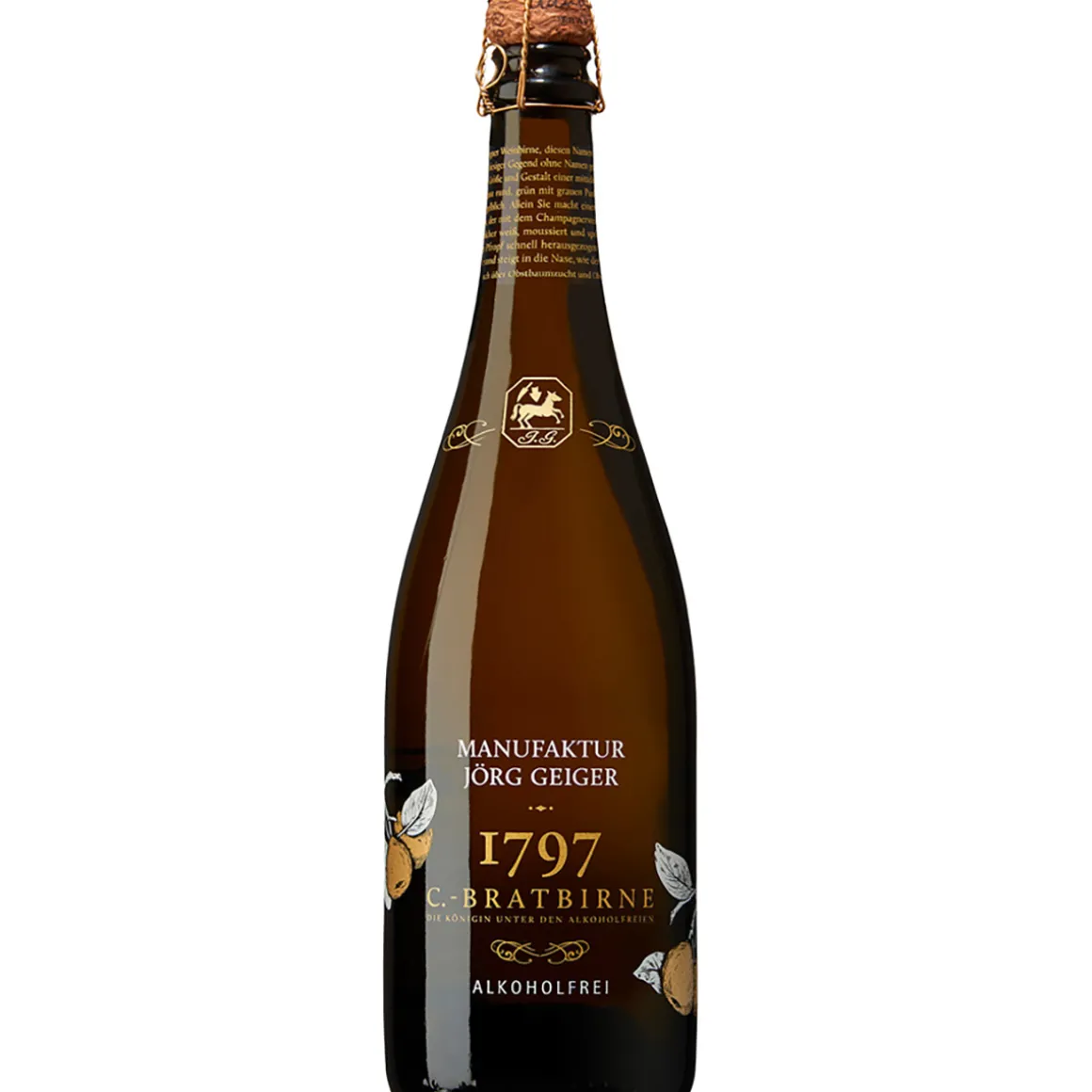 Schaumwein aus der »Champagner Bratbirne«, alkoholfrei.