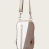 Schulter- und Gürteltasche aus Segeltuch.