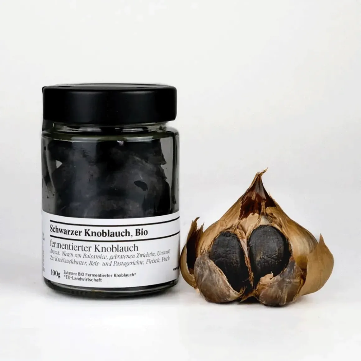 Schwarzer Knoblauch, fermentiert, Bio.