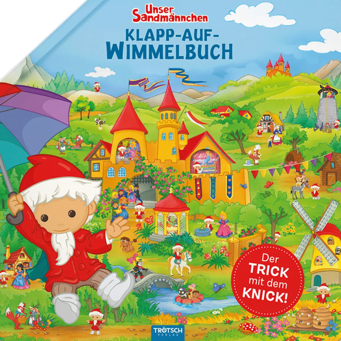 Unser Sandmännchen Klapp-auf-Wimmelbuch Pappenbuch.