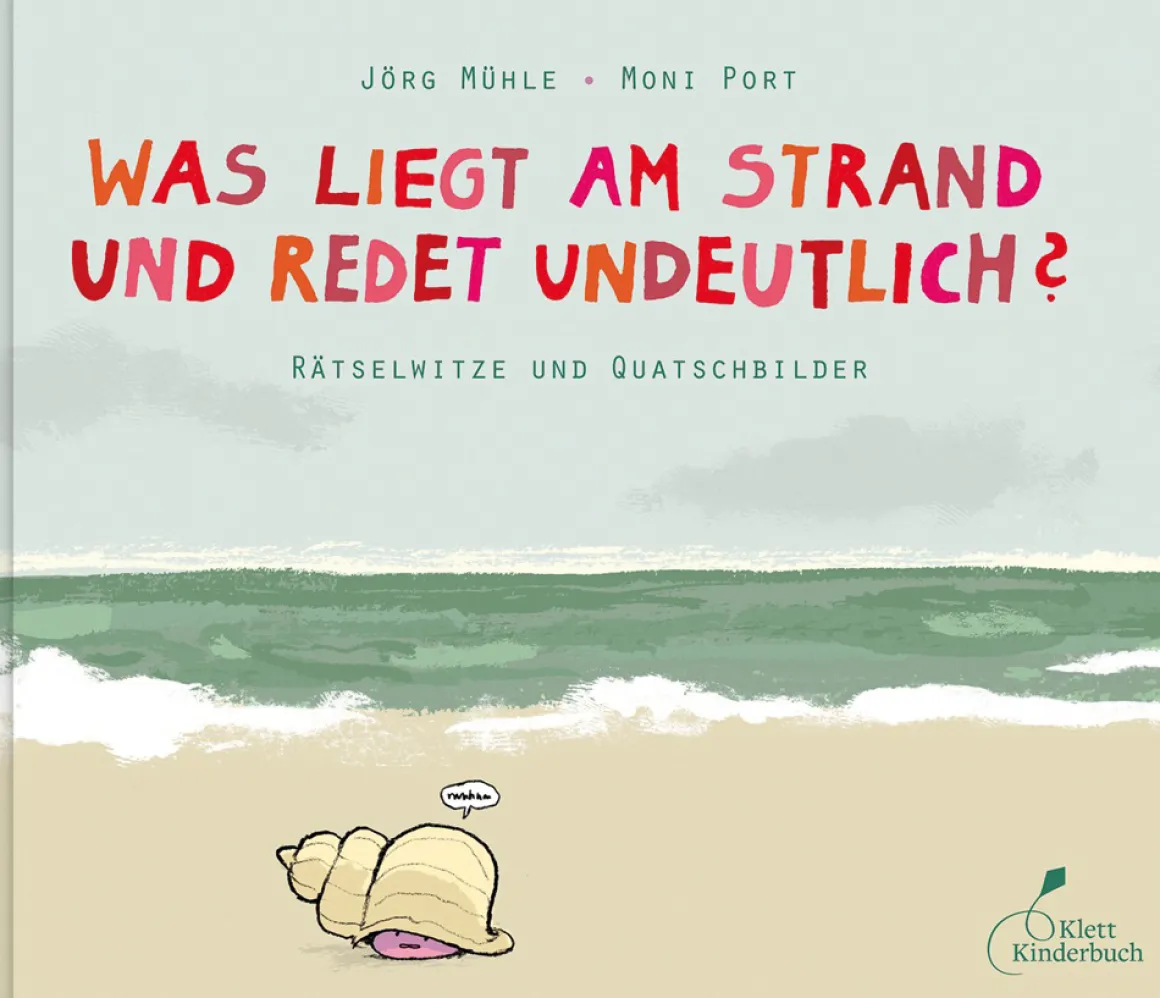 Was liegt am Strand und redet undeutlich?
