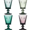 Weingläser La Rochère »Biene«, farbig, 4er-Set.
